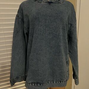 Casual Denim Pullover